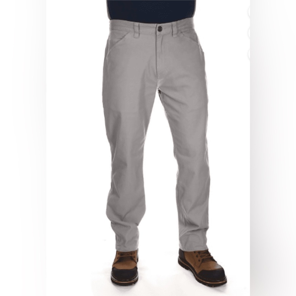 Ridgecut Rough wear men’s size 42/30 canvas workwear pants with pockets, gray